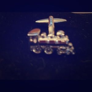 Mens cuff links train